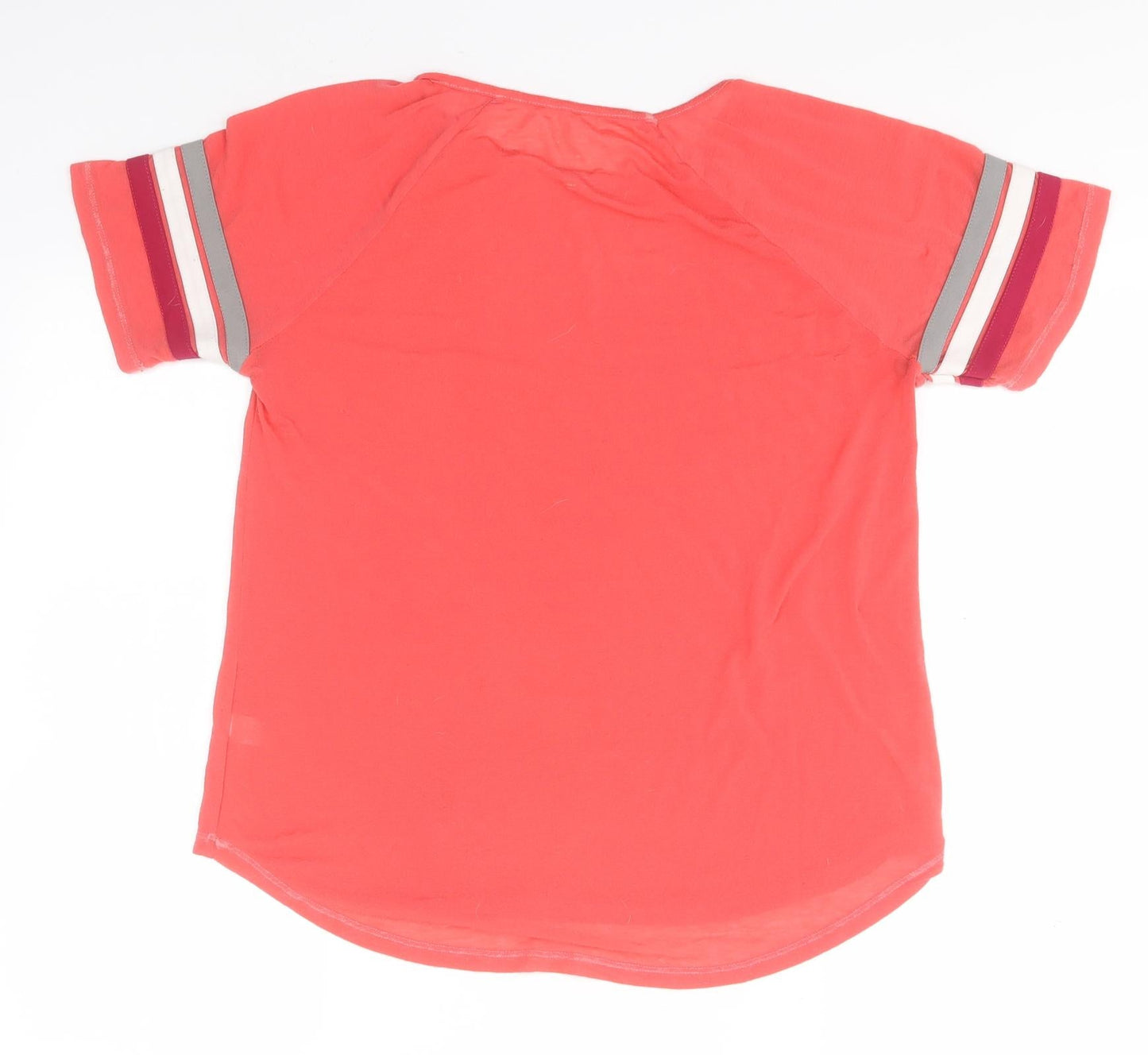 Preworn Boys Red  Cotton Basic T-Shirt Size M Round Neck