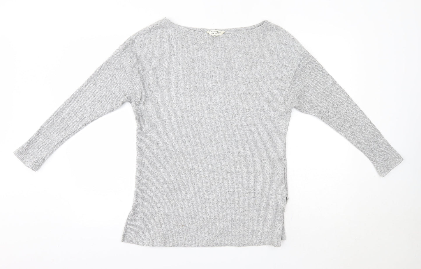 Miss Selfridge Womens Grey Round Neck  Viscose Pullover Jumper Size 10