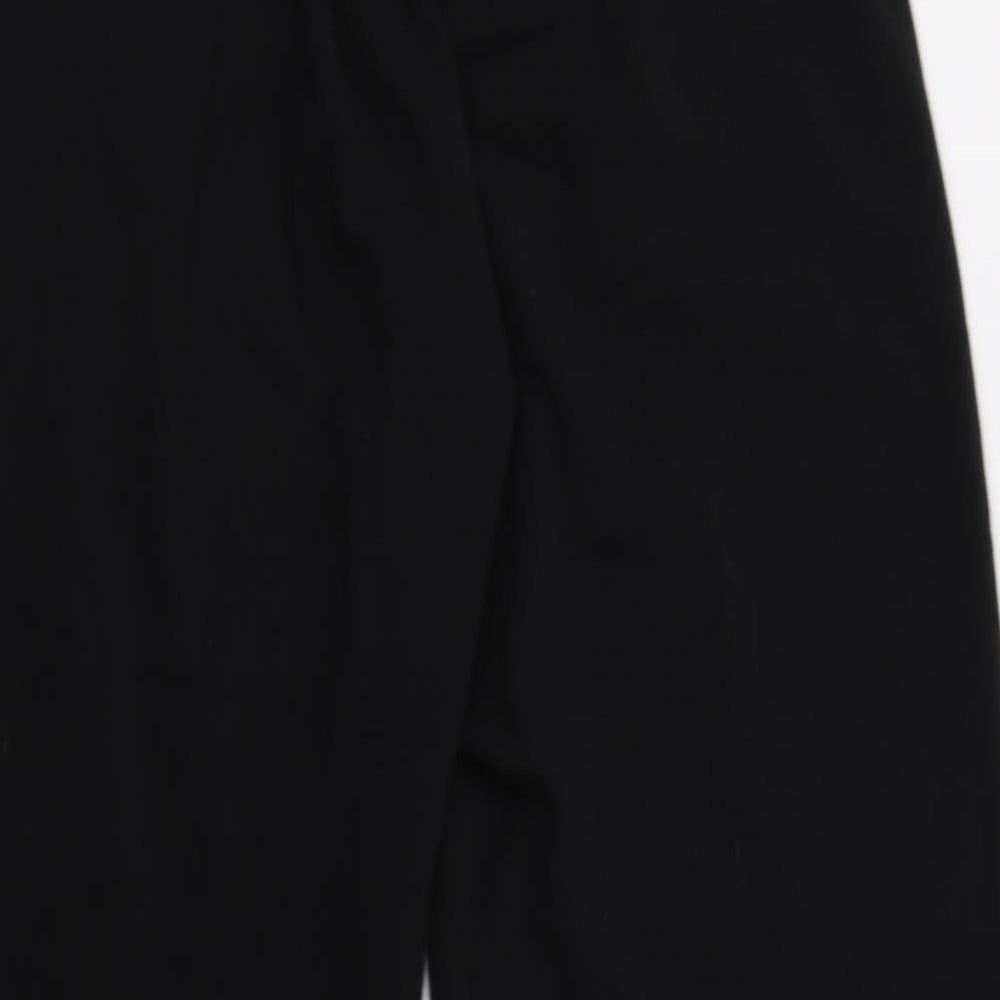 Sienna Sky Womens Black  Polyester Cropped Trousers Size L L25 in Regular