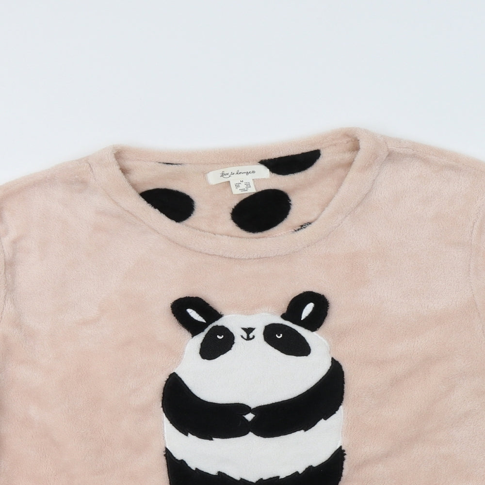 Primark Womens Pink  Polyester Top Lounge Set Size M   - Panda