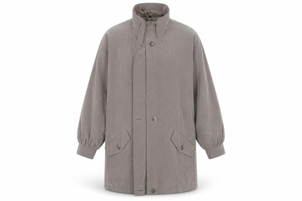 Telemac Womens Grey   Overcoat Coat Size 16   - Gold