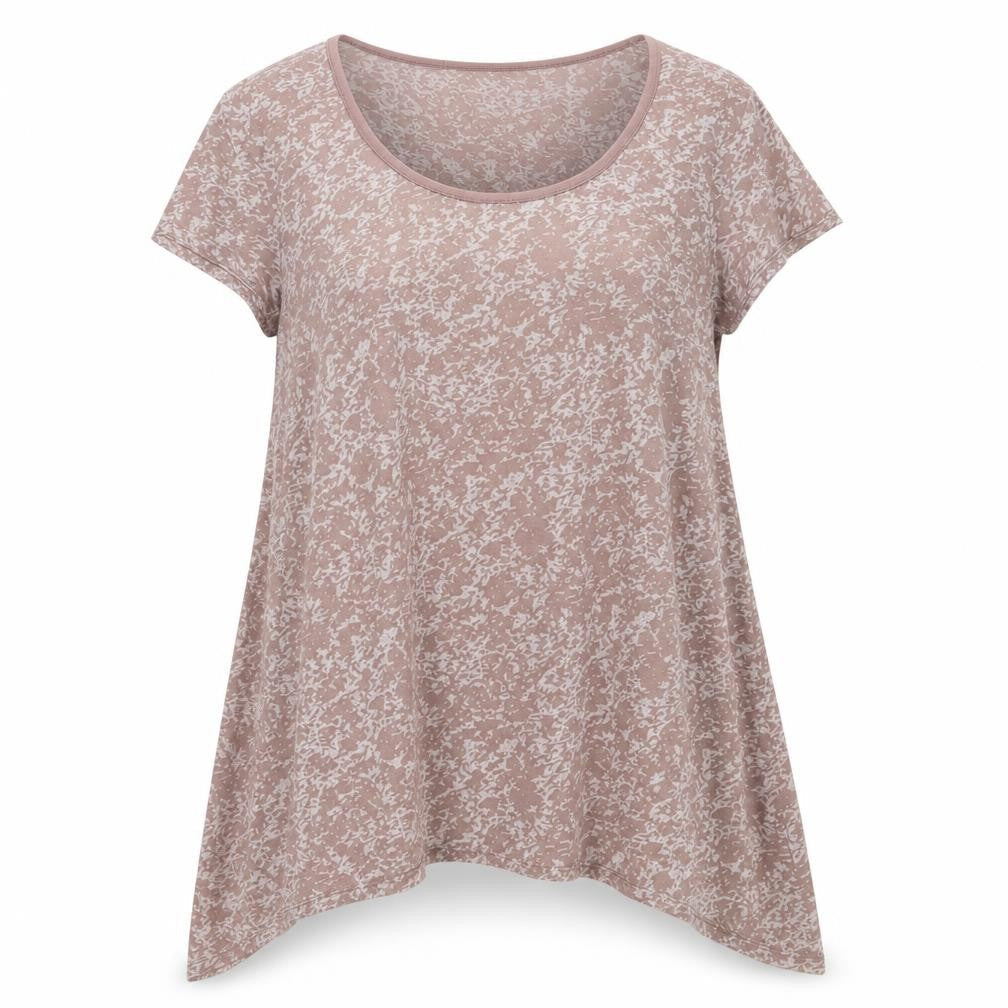 M&Co Womens Brown  Polyester Basic Blouse Size XL Round Neck