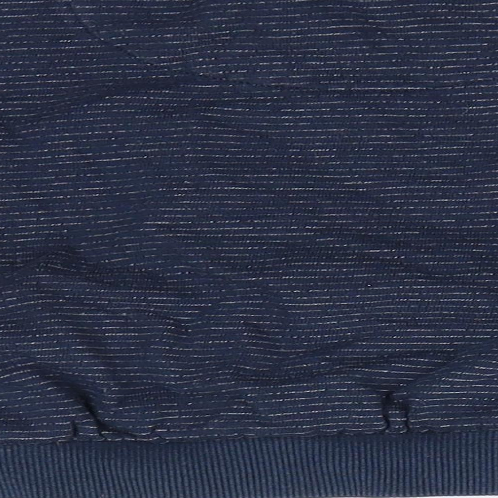 Florence and Fred Boys Blue Striped Cotton Pullover Sweatshirt Size 2-3 Years  Pullover - Fine White Stripe Green Star Logo