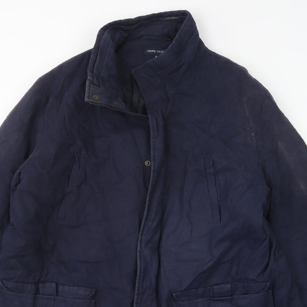 Hope+ Glory Womens Blue   Overcoat Coat Size S