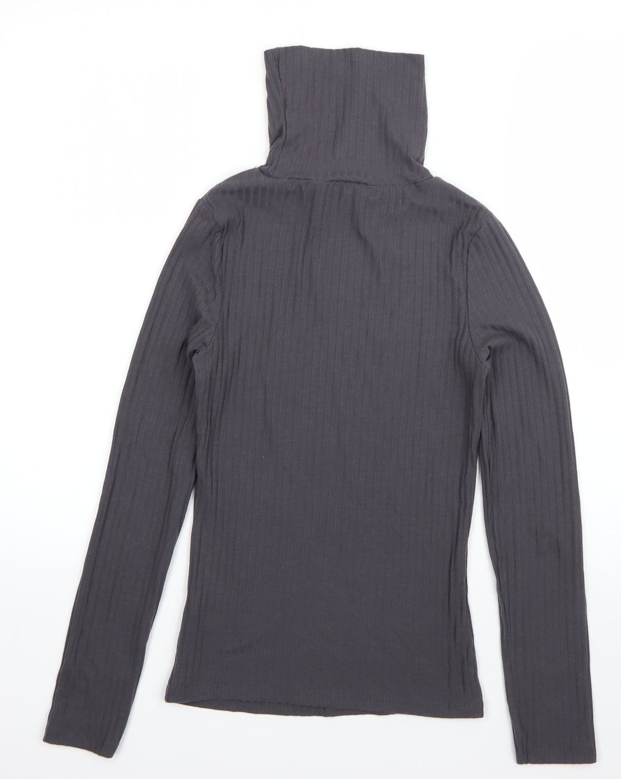 New Look Womens Grey Roll Neck  Viscose Pullover Jumper Size 8