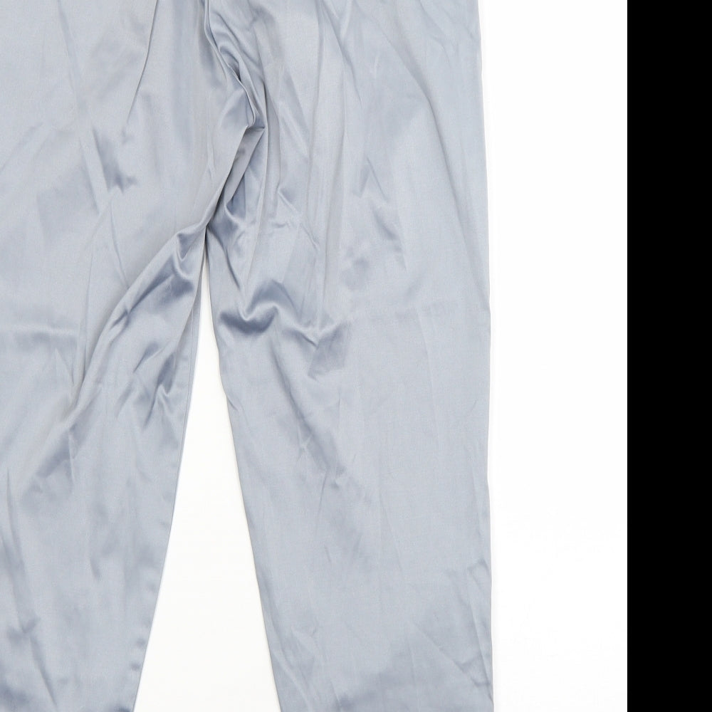 River Island Womens Blue  Cotton Dress Pants Trousers Size 8 L25 in Regular