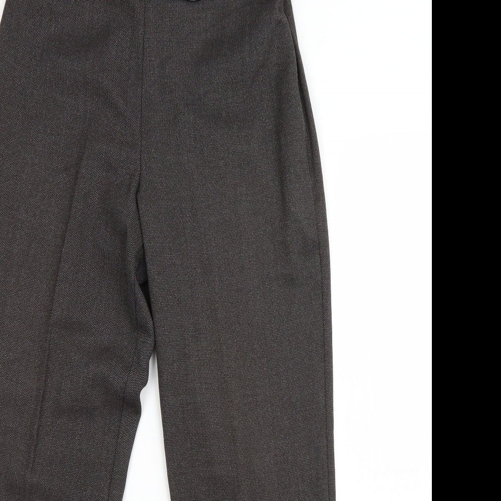 M&S Womens Grey  Viscose Dress Pants Trousers Size 8 L26 in Regular