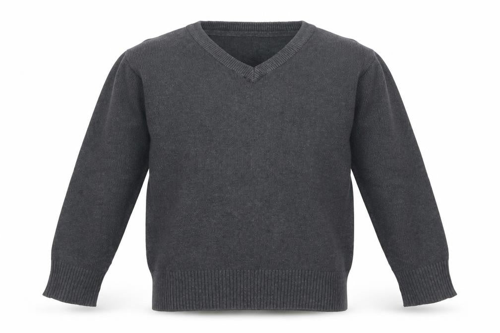 M&S Boys Grey  Cotton Pullover Sweatshirt Size 4-5 Years   - SCHOOL