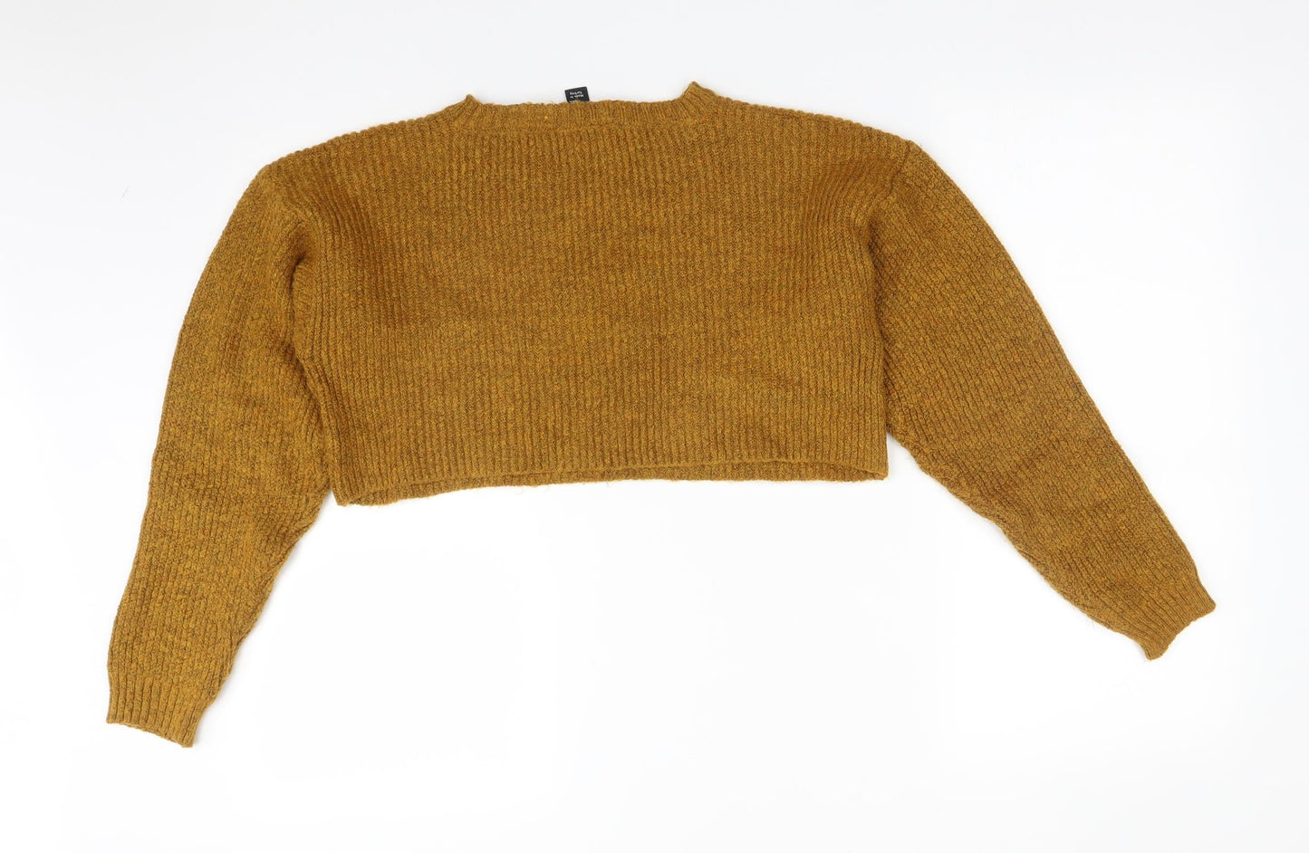 New Look Womens Yellow   Pullover Sweatshirt Size M