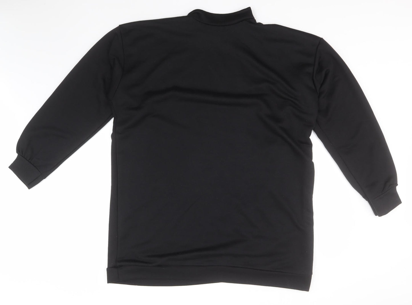 Boohoo Womens Black High Neck  Polyester Pullover Jumper Size 16
