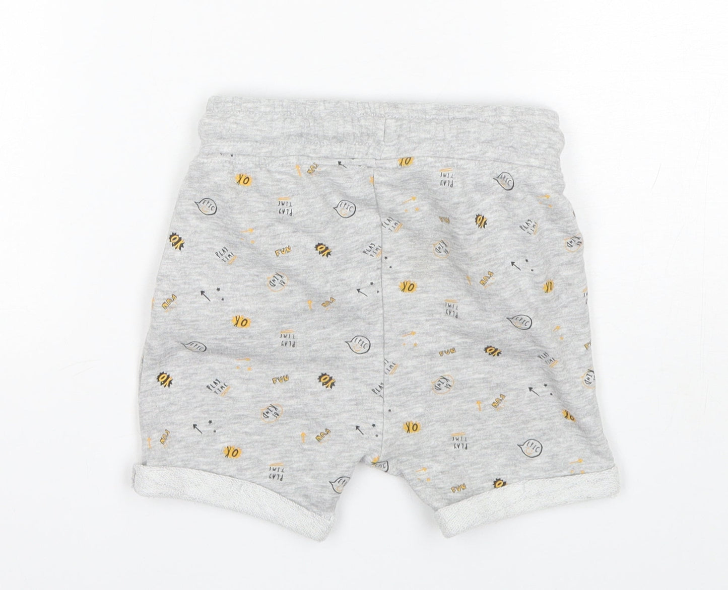 George Boys Grey  Cotton Sweat Shorts Size 2-3 Years  Regular