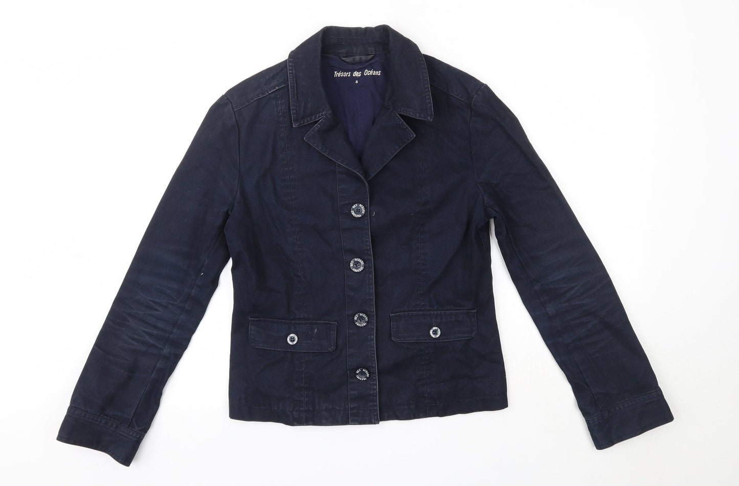 Tresors de Oceans Womens Blue   Jacket  Size S