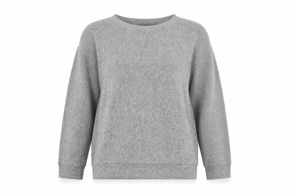 Golddigga Womens Grey  Viscose Top Lounge Set Size M