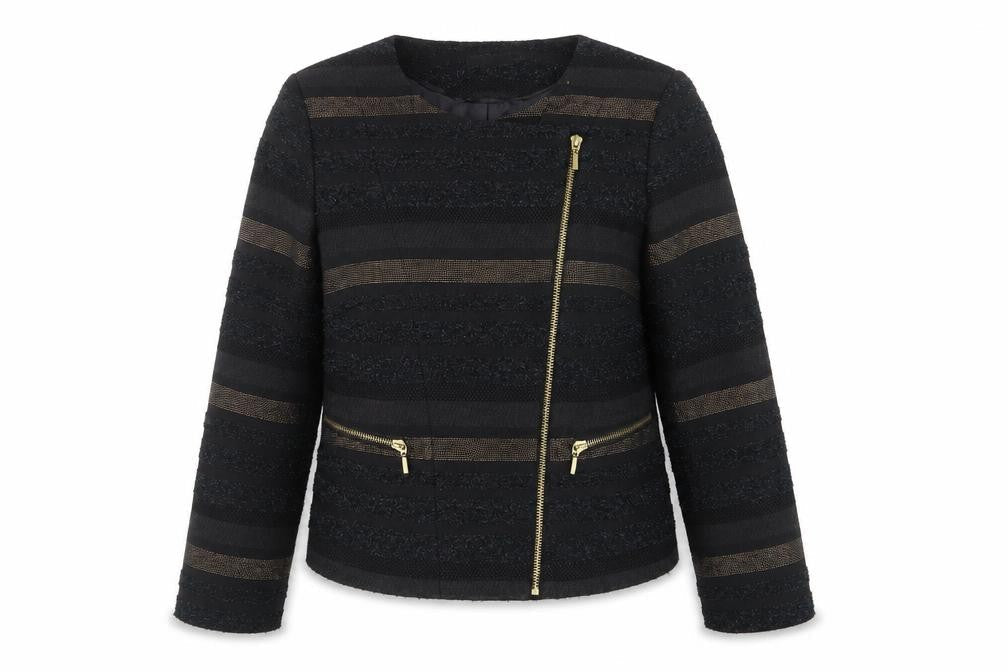 M&Co Womens Multicoloured Striped  Jacket  Size 10