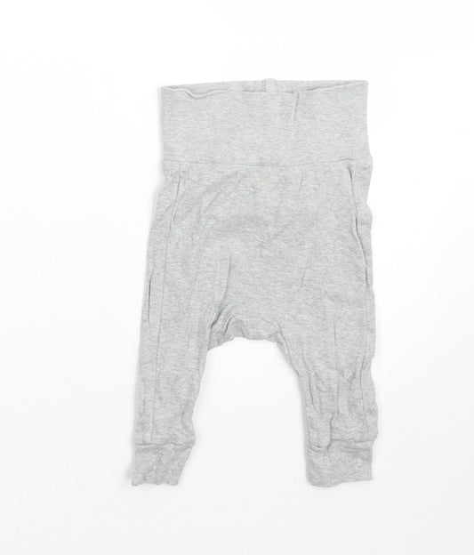 H&M Boys Grey  Cotton  Pyjama Pants Size 0-3 Months