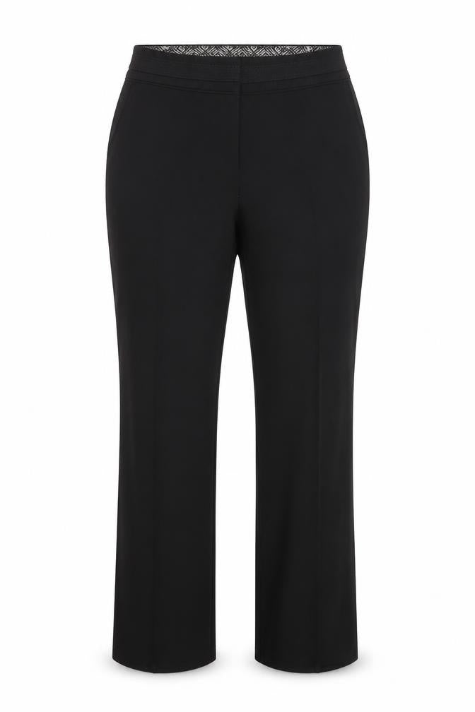 Bonmarché Womens Black Viscose Dress Pants Trousers Size 14 L25 in Regular