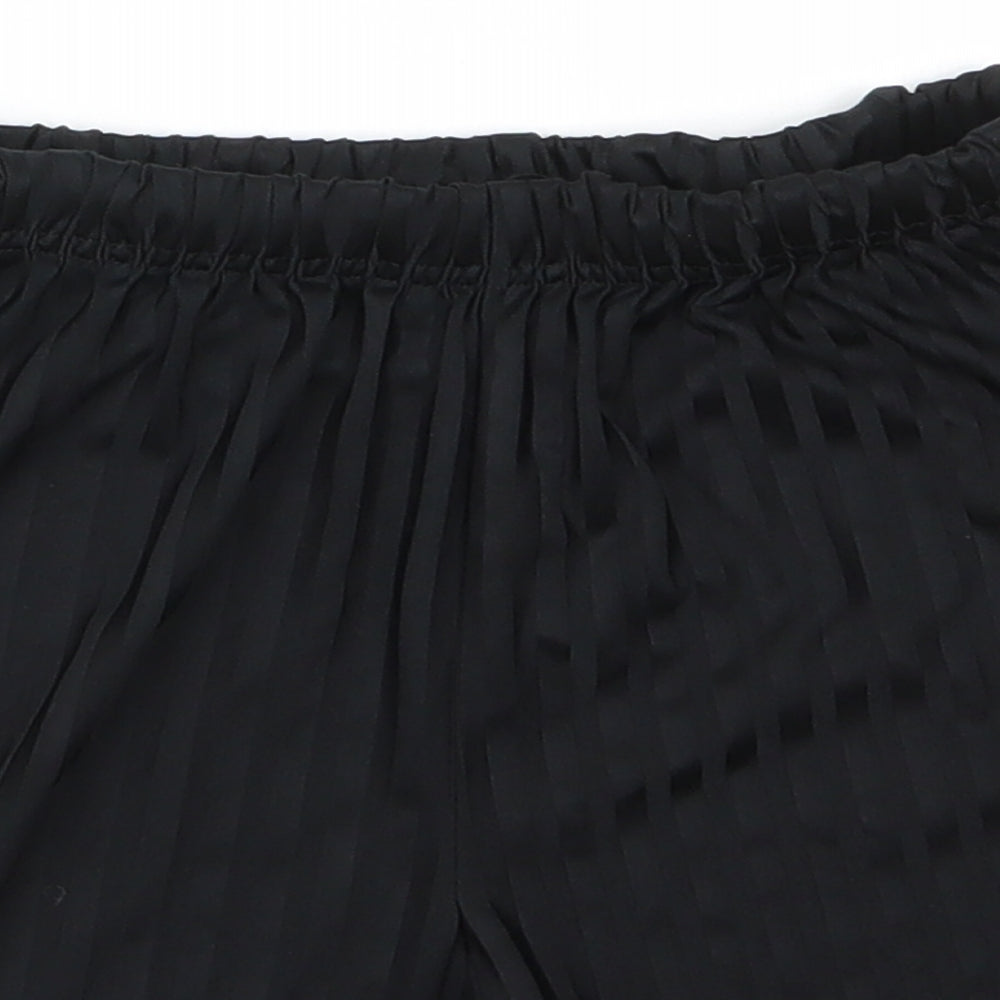 Matalan Boys Black Striped Polyester Utility Shorts Size 10 Years  Regular  - Same colour vertical pattern stripe