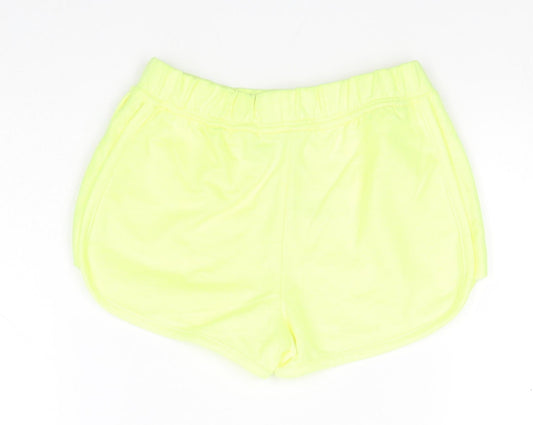 Matalan Girls Yellow  Cotton Sweat Shorts Size 7 Years  Regular