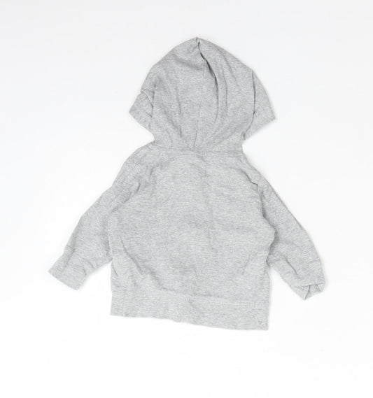 CARTERS Boys Grey  Cotton Full Zip Jumper Size 3-6 Months   - LITTLE GENTLEMAN