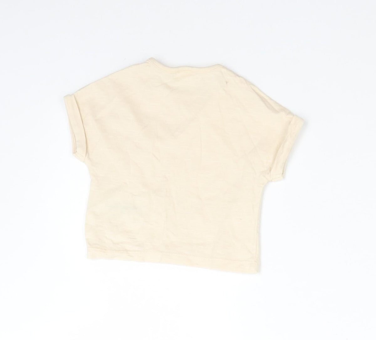 NEXT Baby Orange  Cotton Basic T-Shirt Size Newborn Crew Neck