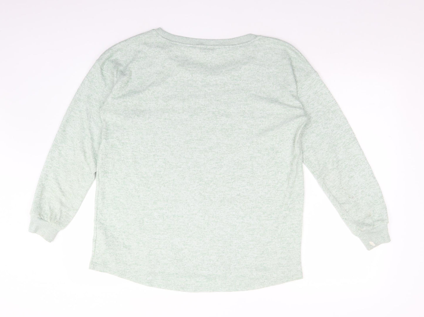 NEXT Womens Green Crew Neck  Polyester Pullover Jumper Size 12