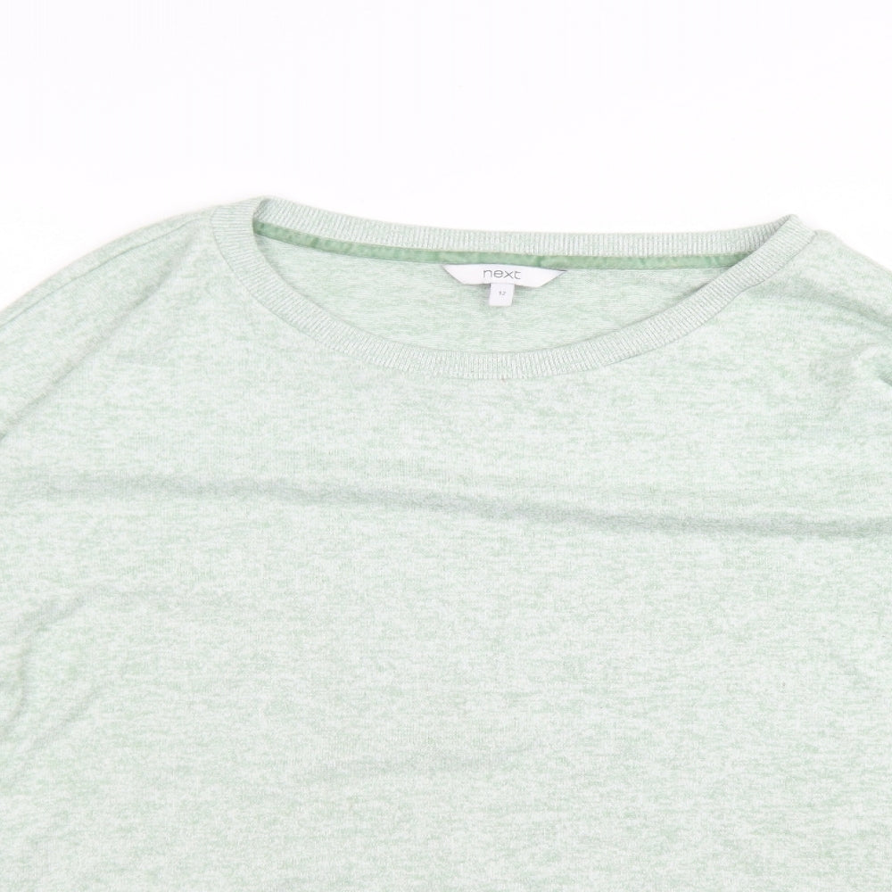 NEXT Womens Green Crew Neck  Polyester Pullover Jumper Size 12