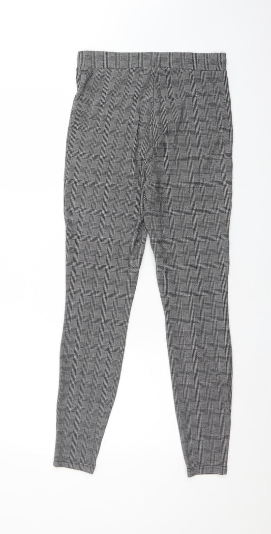Papaya Womens Multicoloured Houndstooth Polyester  Trousers Size 10 L28 in Regular