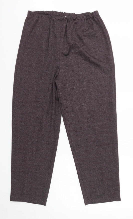 Preworn Womens Purple  Polyester Dress Pants Trousers Size 20 L27 in Regular