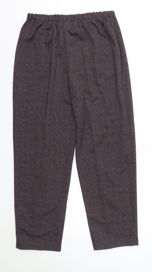 Preworn Womens Purple  Polyester Dress Pants Trousers Size 20 L27 in Regular