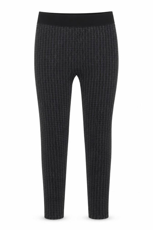 Diva Feva Womens Grey Herringbone Polyester Jogger Leggings Size M L25 in