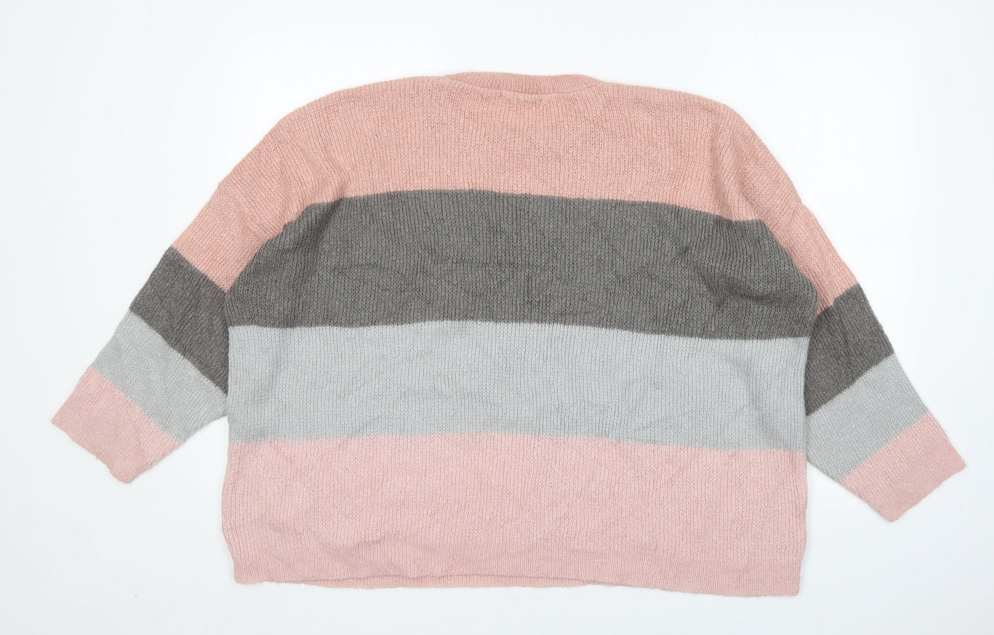 ASOS Womens Multicoloured Round Neck  Acrylic Pullover Jumper Size 8