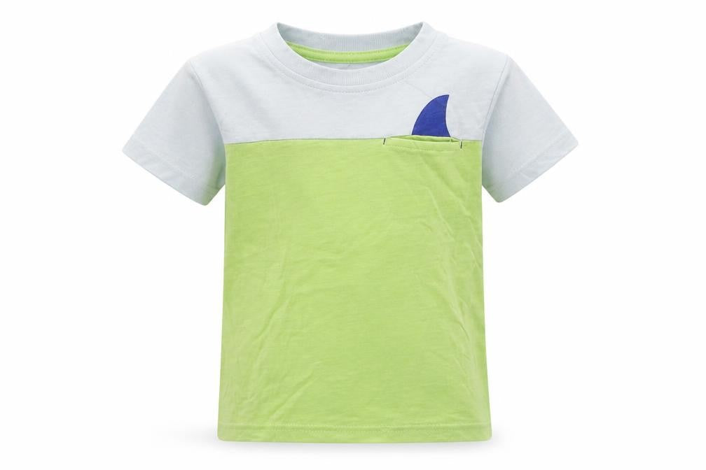 George Boys Blue Colourblock Cotton Basic Polo Size 3-4 Years Crew Neck