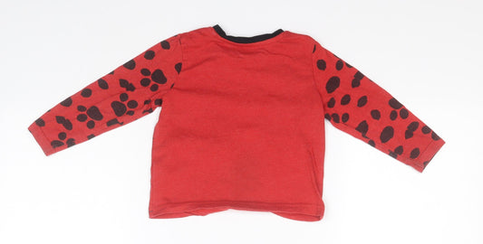 Paw Petrol Boys Red  Camel Pullover Jumper Size 12-18 Months   - Marshall