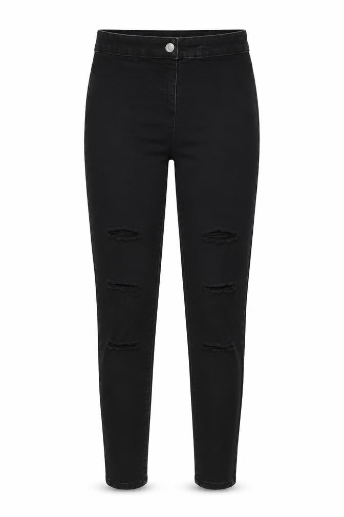 Matalan Womens Black  Cotton Skinny Jeans Size 10 L27 in Regular