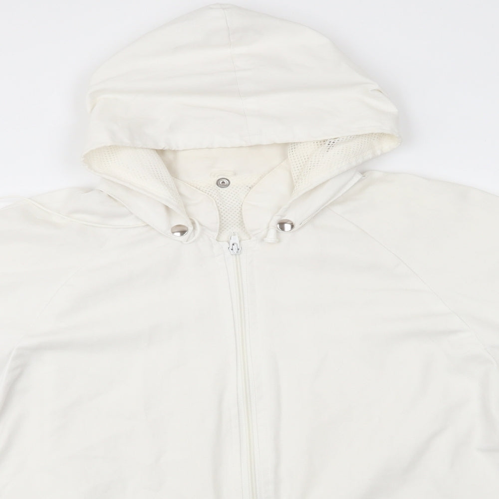 Preworn Womens White   Jacket Coat   Zip