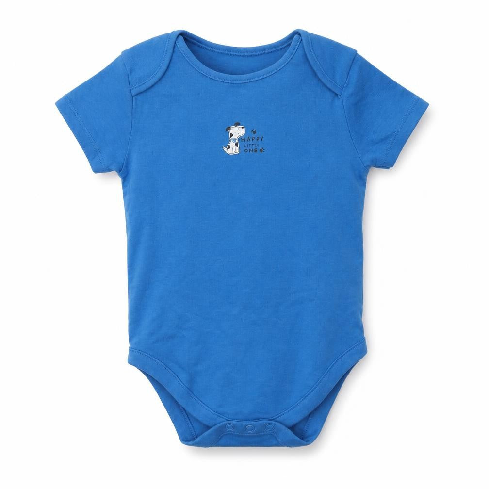 Pep & Co Baby Blue  Cotton Romper One-Piece Size 18-24 Months  Snap - Puppy