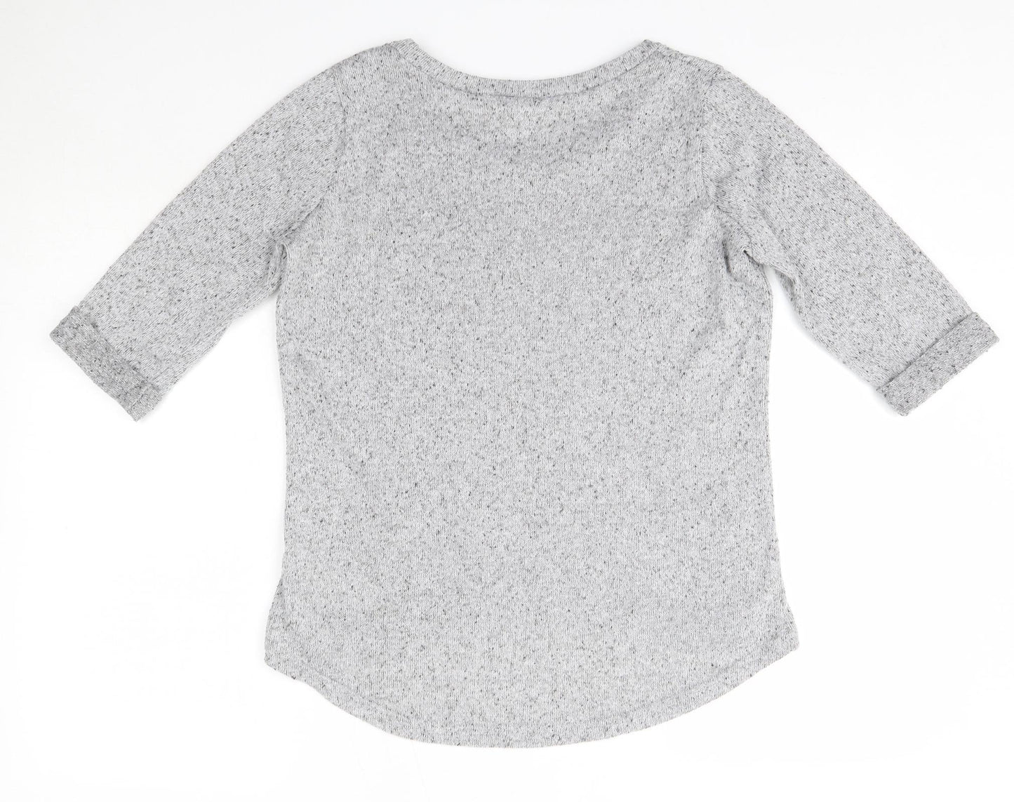 New Look Womens Grey Round Neck  Polyester Pullover Jumper Size 10