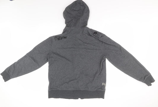 RVR ISD Womens Grey  Polyester Cardigan Hoodie Size M