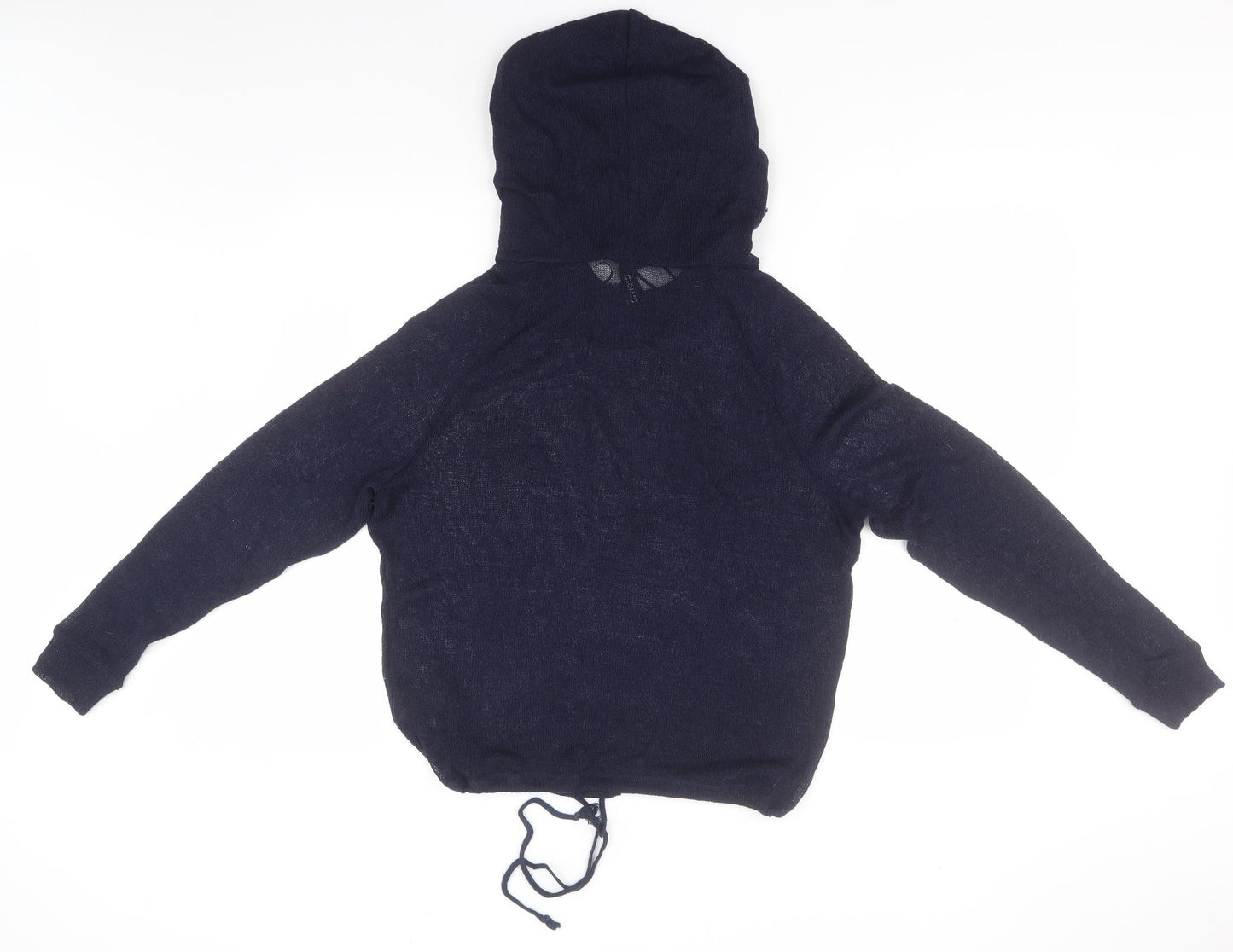 Divided Womens Blue  Polyester Pullover Hoodie Size M   - Amour