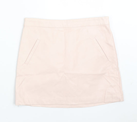 FOREVER 21 Girls Pink  Polyurethane Straight & Pencil Skirt Size 13-14 Years  Regular