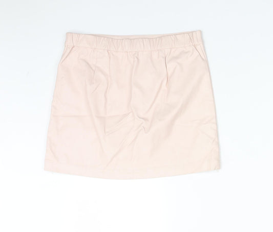 FOREVER 21 Girls Pink  Polyurethane Straight & Pencil Skirt Size 13-14 Years  Regular