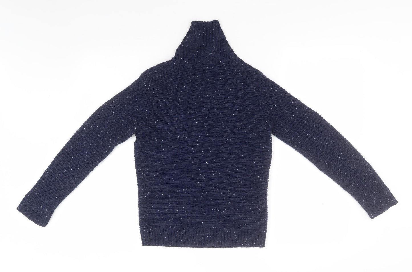 Matalan Girls Blue Roll Neck  Polyester Pullover Jumper Size 10 Years