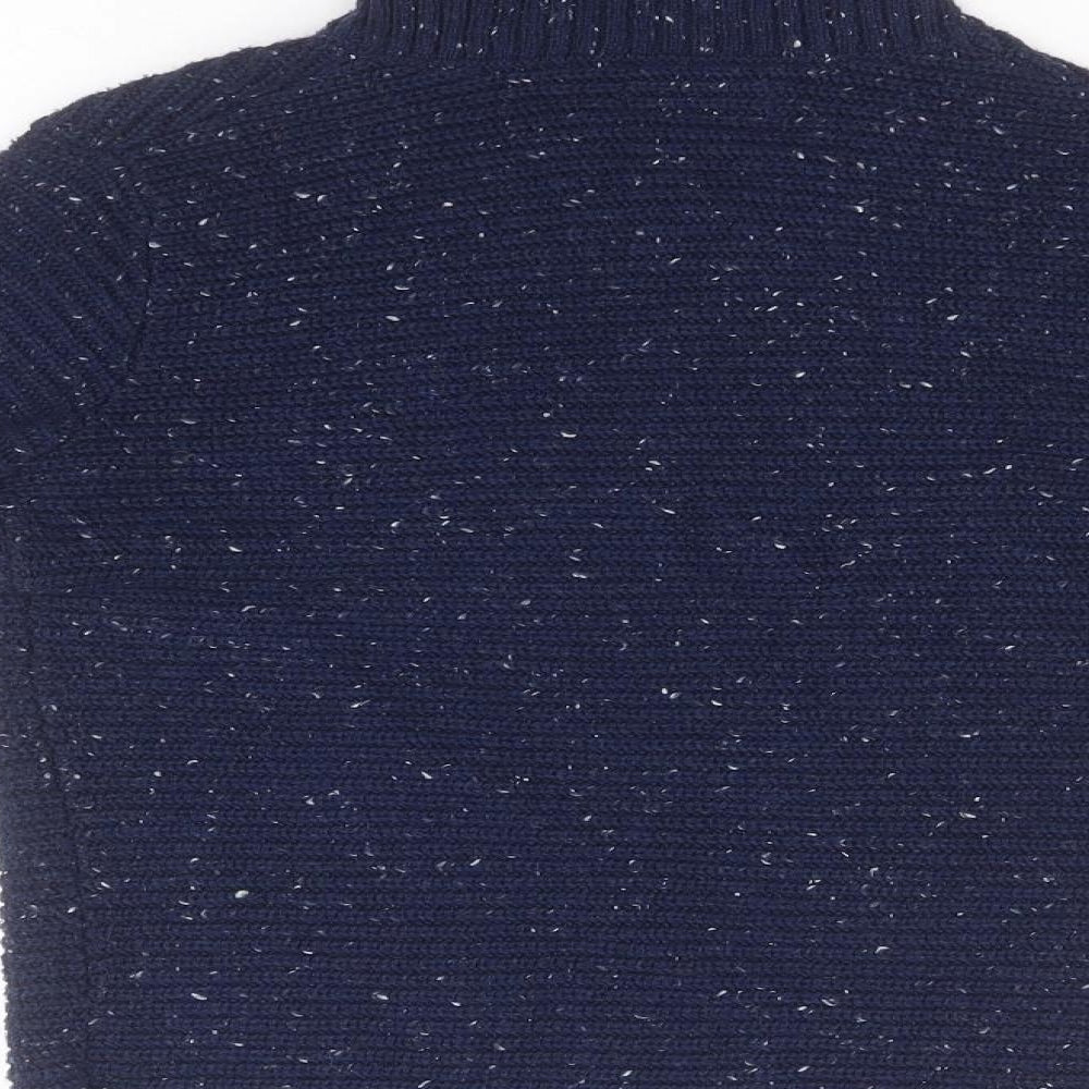 Matalan Girls Blue Roll Neck  Polyester Pullover Jumper Size 10 Years