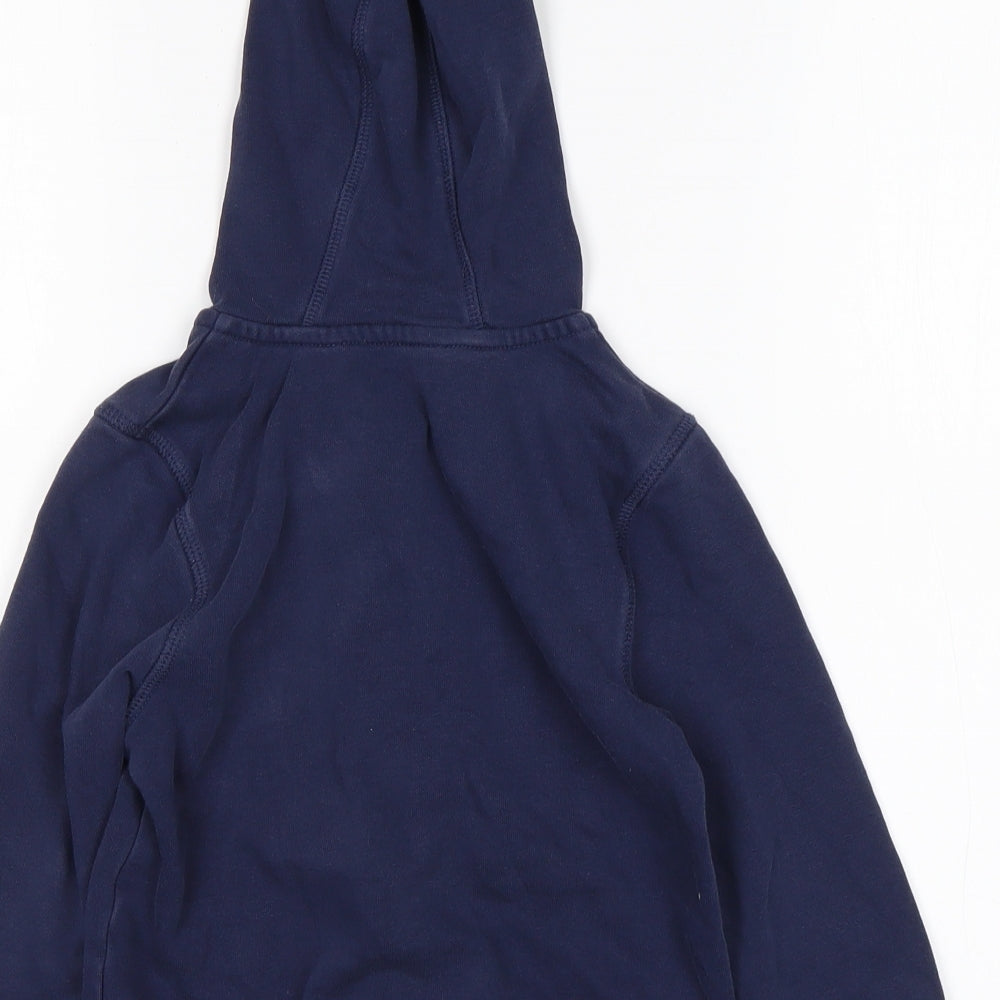 George Boys Blue  Cotton Full Zip Hoodie Size 3-4 Years
