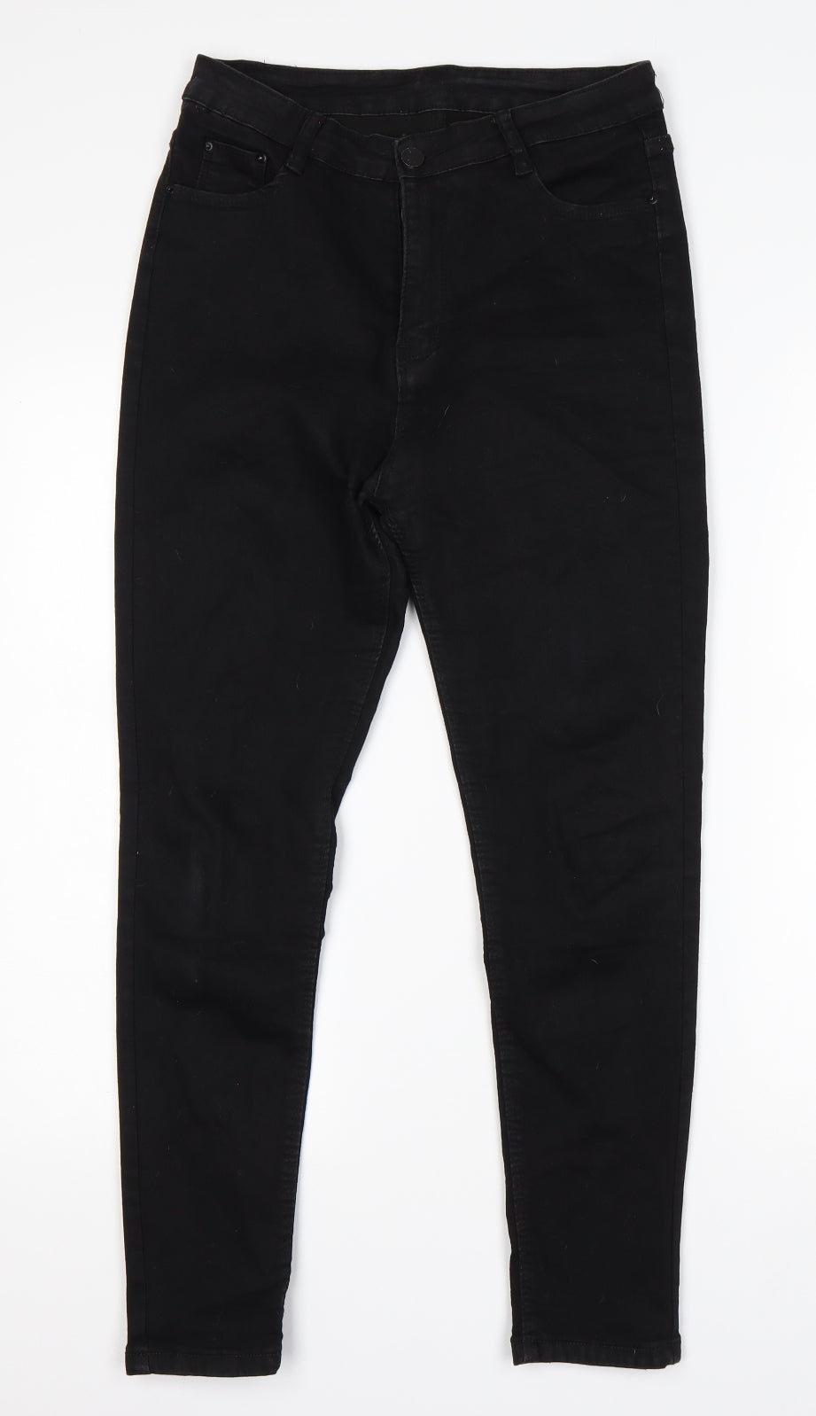 Shein  Womens Black  Cotton Skinny Jeans Size M L26 in Regular