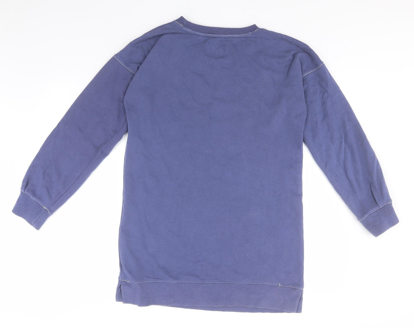 NEXT Womens Blue Round Neck  Cotton Pullover Jumper Size 6