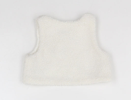 Matalan Baby White  Polyester Vest Jumper Size 3-6 Months