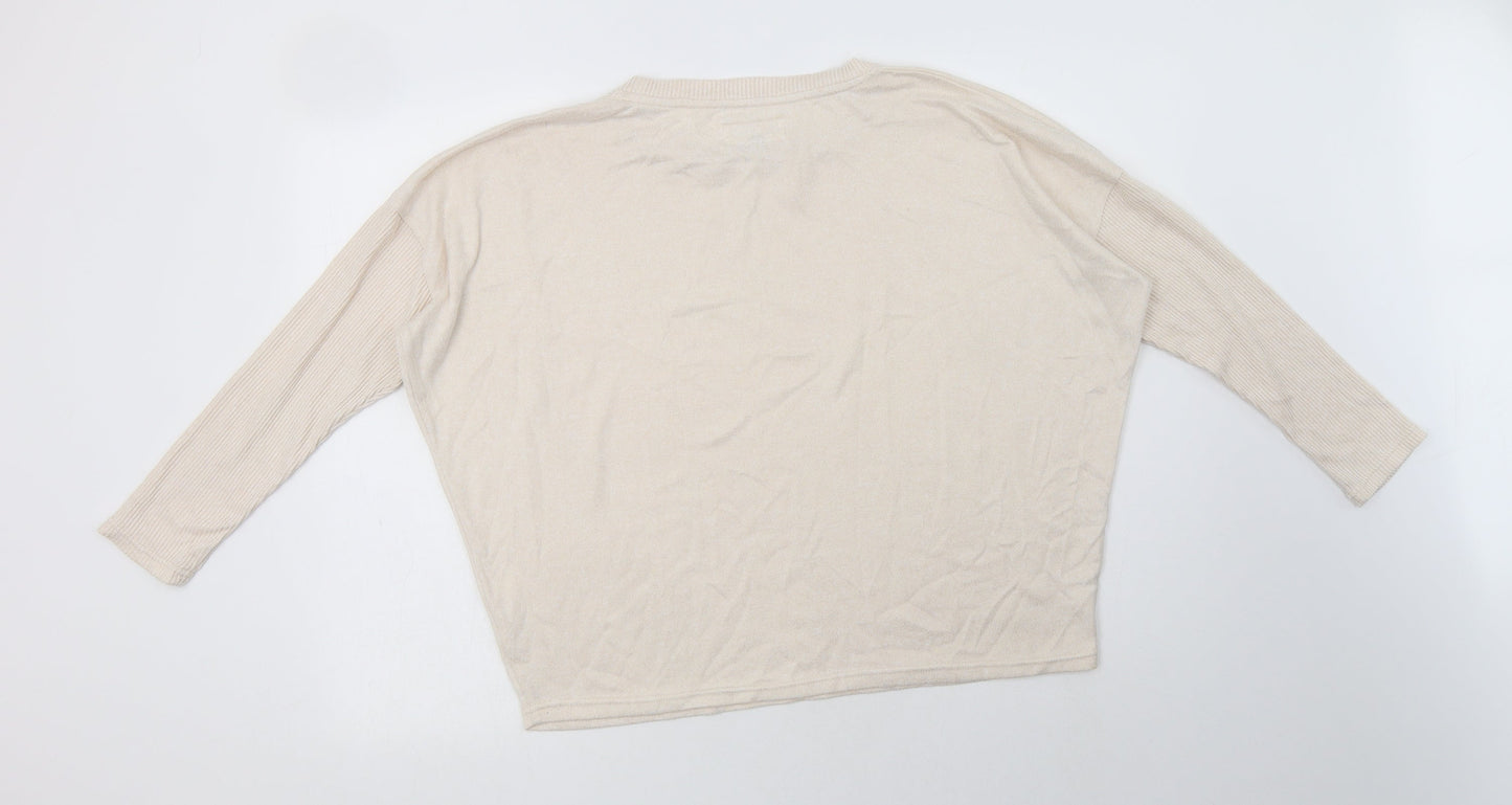 TU Womens Pink  Polyester Top Lounge Set Size M