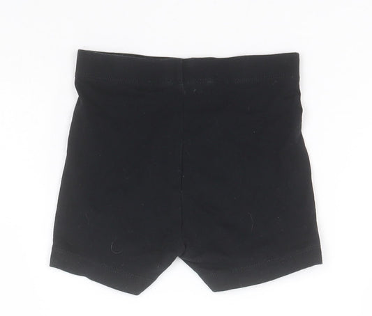 George Boys Black  Cotton Compression Shorts Size 4-5 Years  Regular