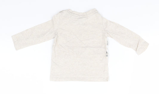 F&F Baby Beige  Cotton Pullover Jumper Size 3-6 Months